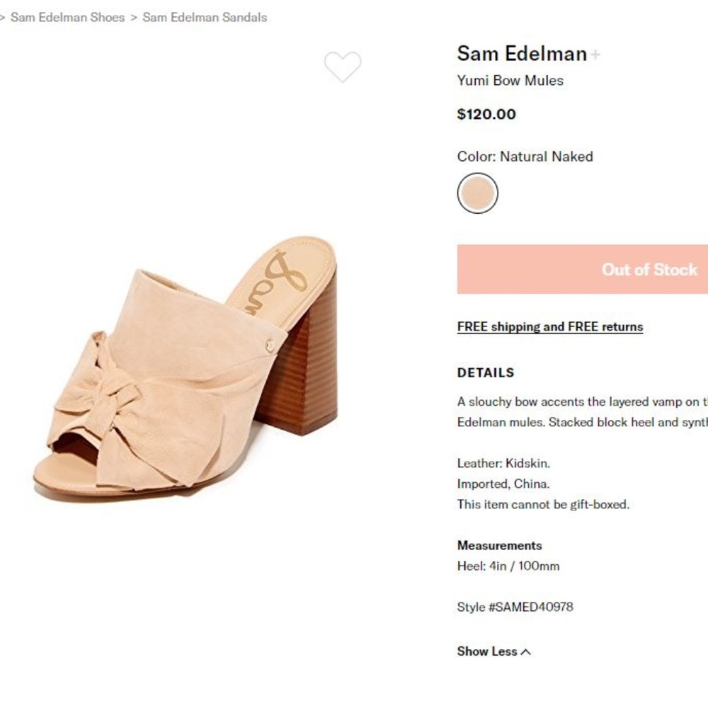 Sam Edelmann Yumi Block Heel Denim Striped Mules - Picture 7 of 8